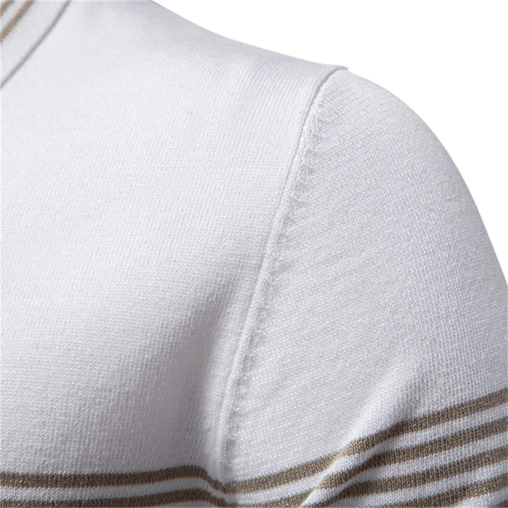 Carrington Zip Striped Polo