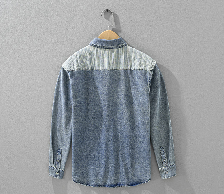 Dalston Denim Colorblock Shirt