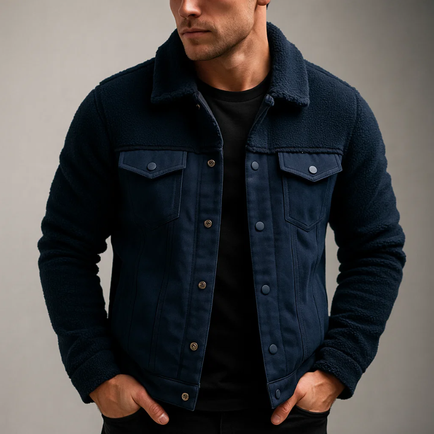 Santorini Fleece Trucker Jacket