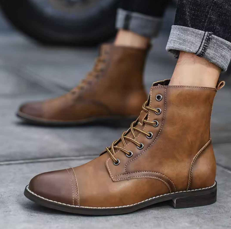 Renzo Lombardi Leather Boots