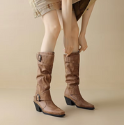 Botticelli Buckle Slouch Boots