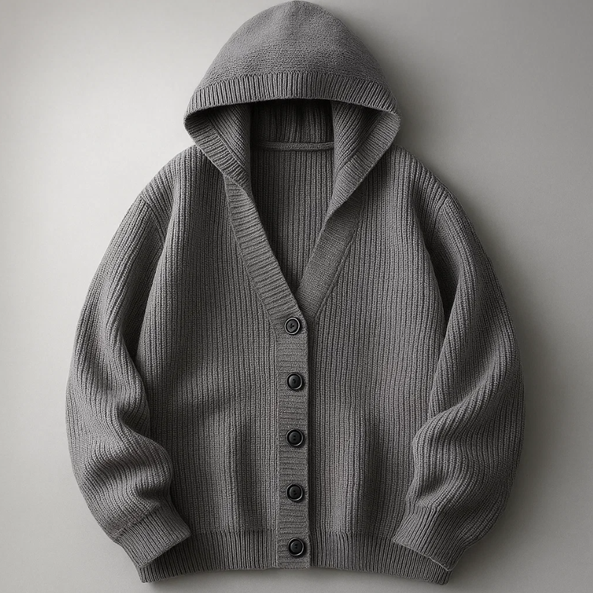Owen Hooded Knit Cardigan
