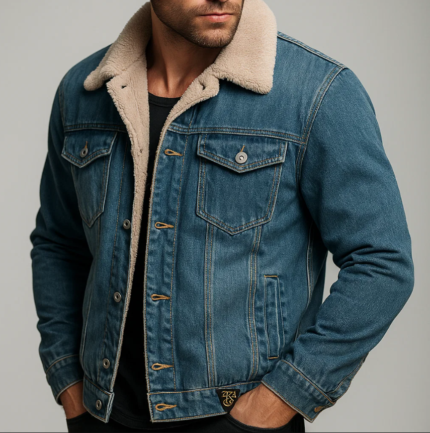 Maverick Sherpa Denim Jacket