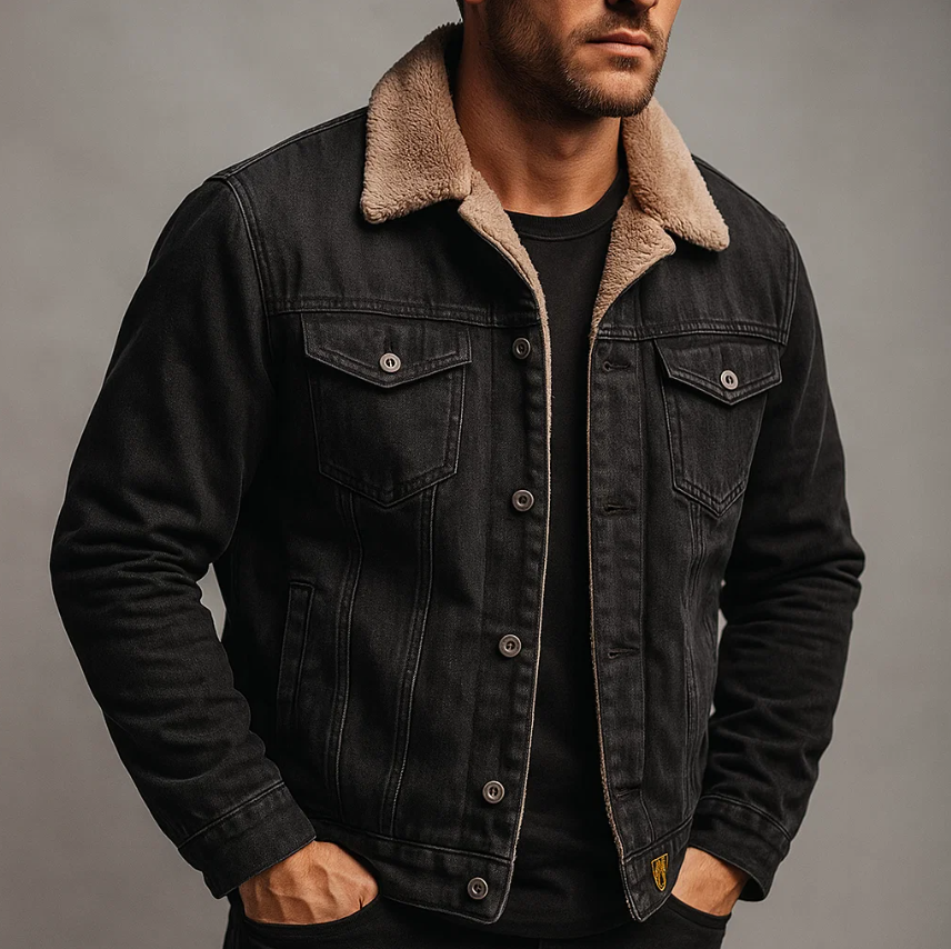 Maverick Sherpa Denim Jacket