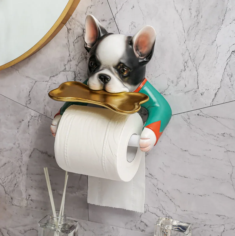 Paws & Roll Dog Toilet Paper Holder