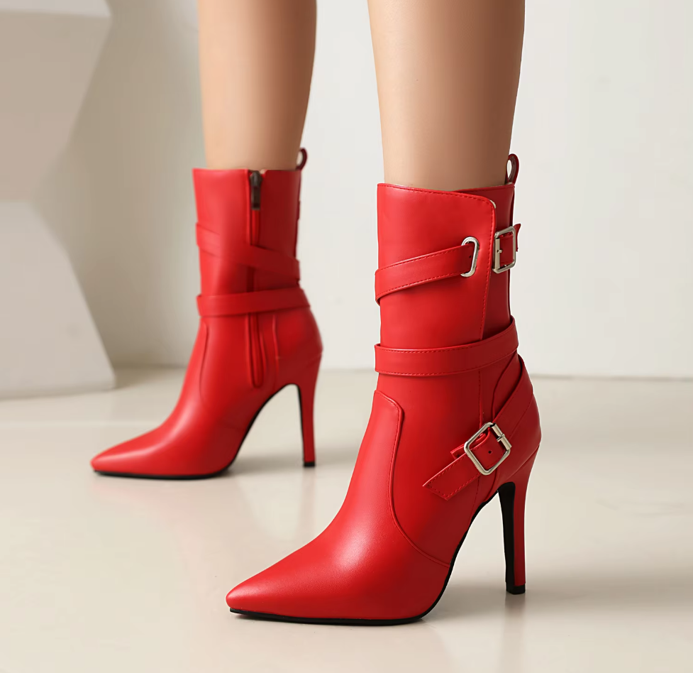 Aria Verano Leather Ankle Boots