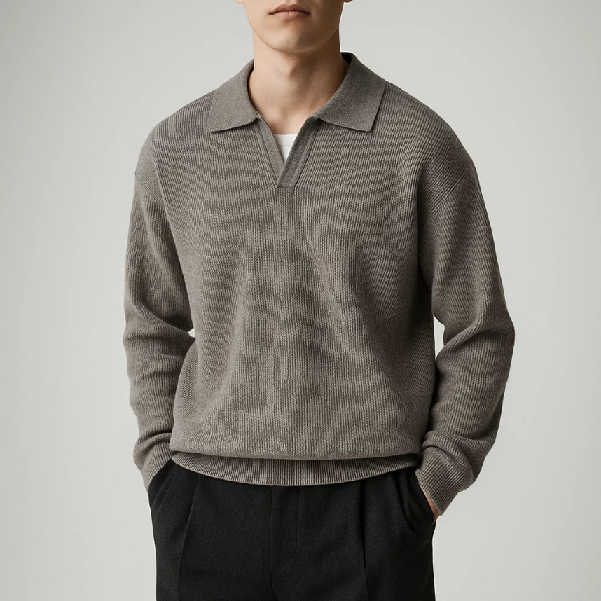 Carlow Knit Polo Sweater