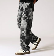 Harlan Washed Checkered Jeans