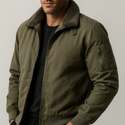 Enrico Bruni Fleece Bomber Jacket