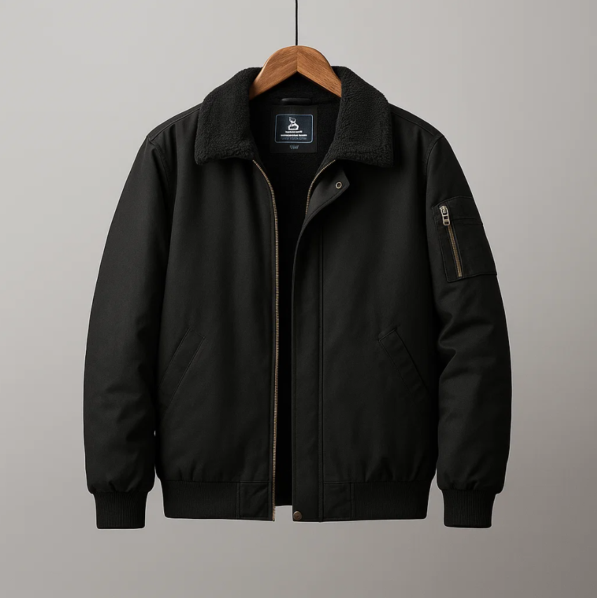 Enrico Bruni Fleece Bomber Jacket