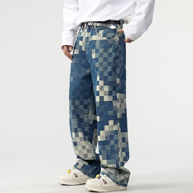 Camden Pixel Checkered Jeans