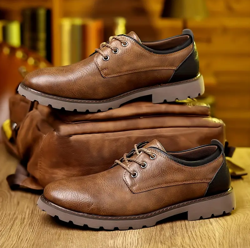 Luca Romano Leather Derby Shoes