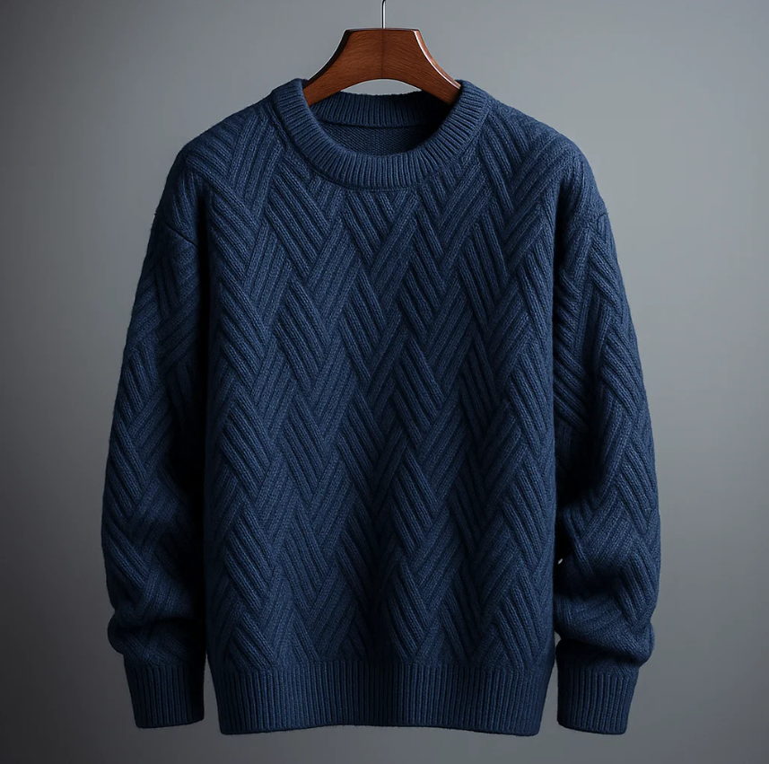 Waverly Crewneck Waffle Sweater