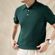 Salvatore Caruso Retro Ribbed Polo