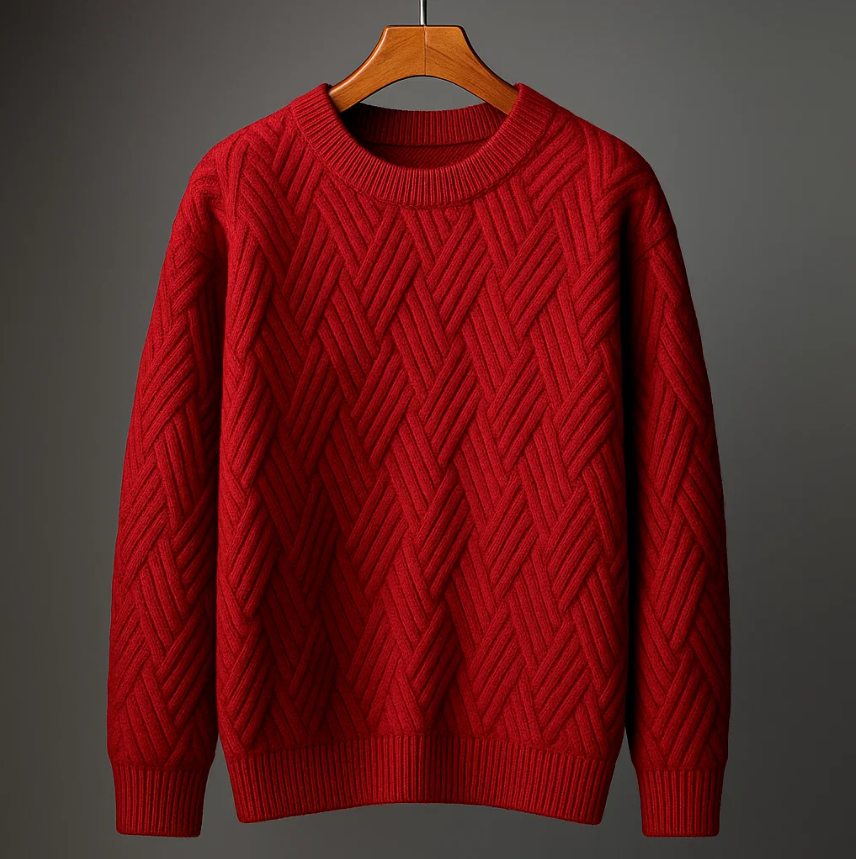Waverly Crewneck Waffle Sweater