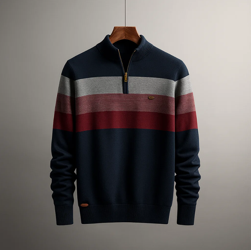 Belmont Cotton Zip Sweater