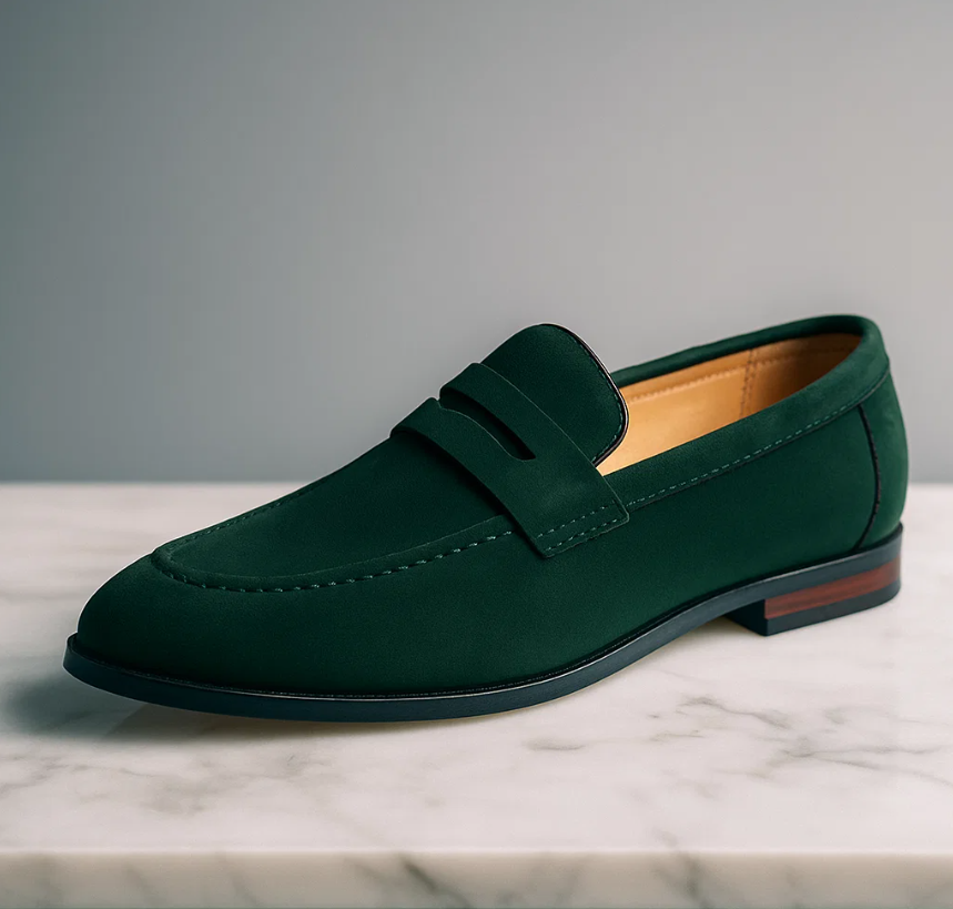 Cavendish Suede Penny Loafers