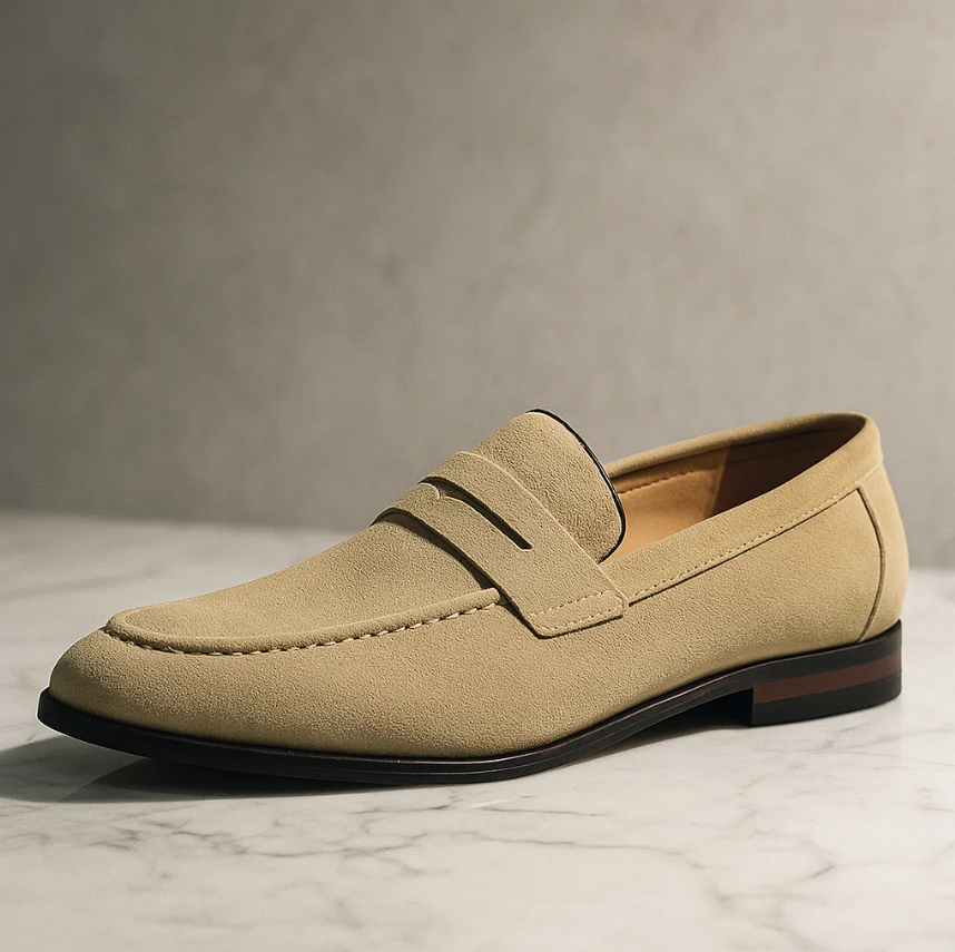 Cavendish Suede Penny Loafers