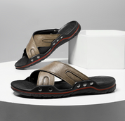 Colt Leather Slide Sandals
