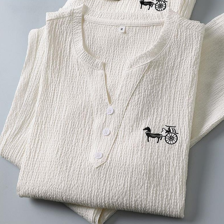 Maxwell Embroidery Linen Set