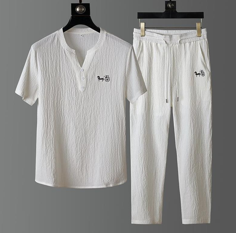 Maxwell Embroidery Linen Set